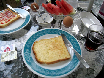 韓国　ミョンドン　ママゲストハウスの朝食